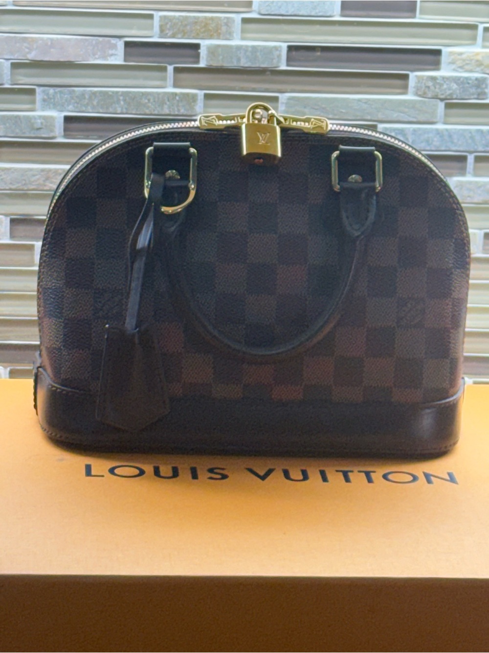 Louis Vuitton Brown Damier Ebene Alma BB Handbag